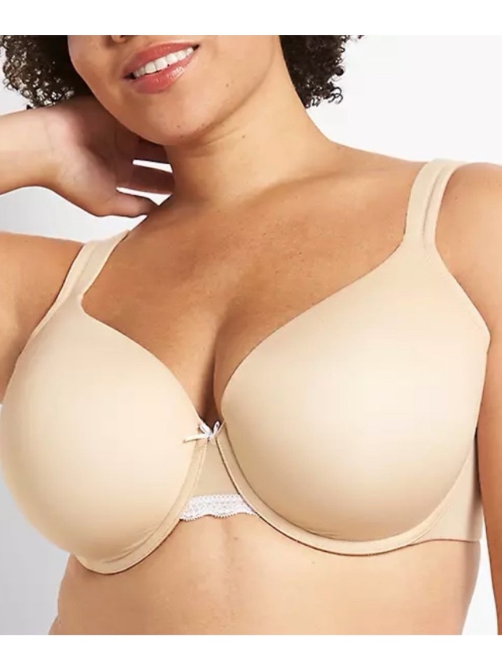 Cacique Beige Full Coverage Lightly Lined Underwire Bra